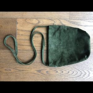 Baggu Olive Suede Cross Body purse